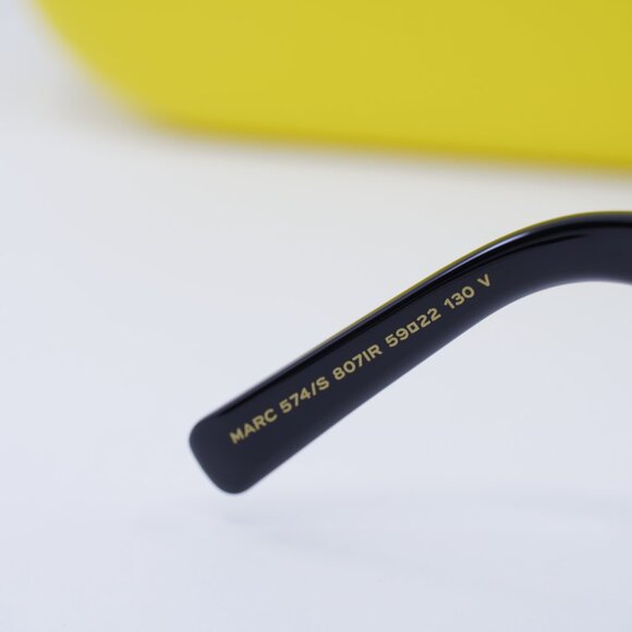 Marc Jacobs MARC 574/S 0807 IR Square Sunglasses - Black\Gray - Picture 7 of 10